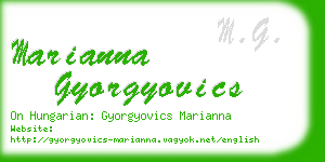 marianna gyorgyovics business card